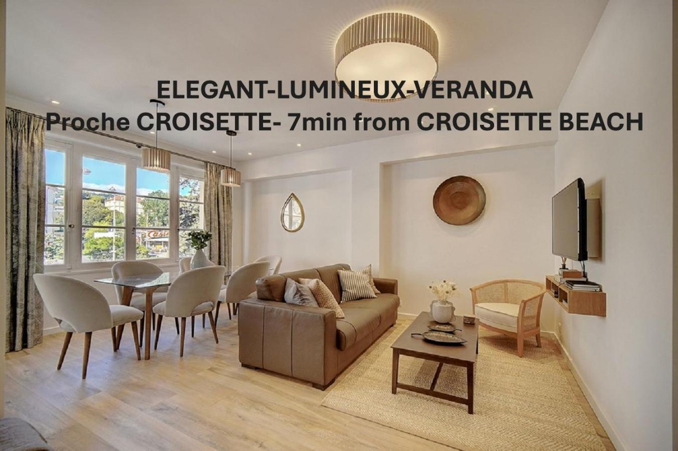 Magnifique 3 Pieces Renove Cannes Centre 'Banane' Avec Veranda ! A2B88 Esterno foto